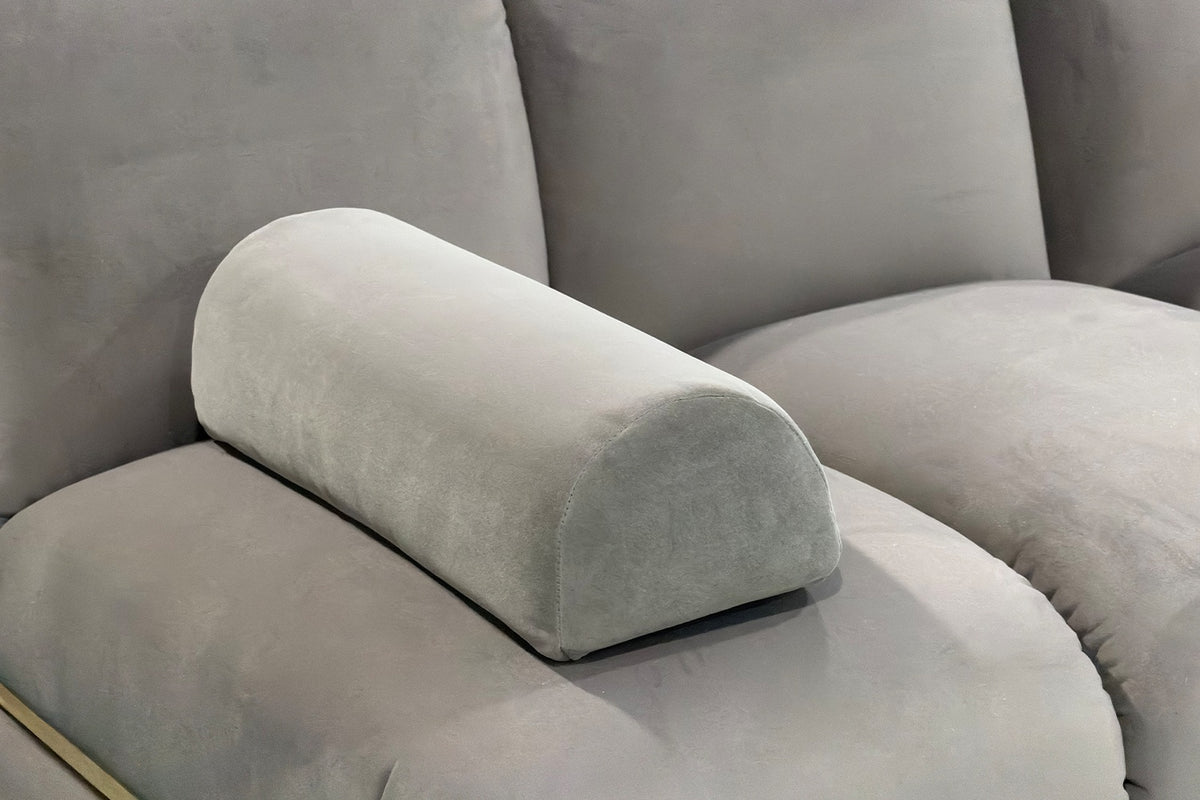 KAWOLA Modulsofa LAYLA 3-Sitzer 3 Module Velvet taupe