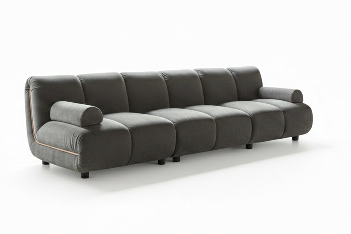 KAWOLA Modulsofa LAYLA 3-Sitzer 3 Module Velvet taupe