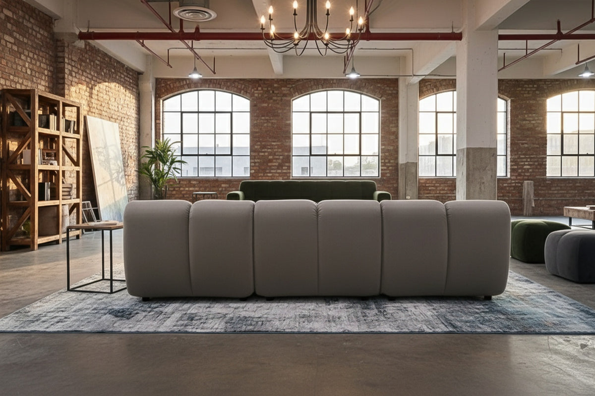 KAWOLA Modulsofa LAYLA 3-Sitzer 3 Module Velvet taupe