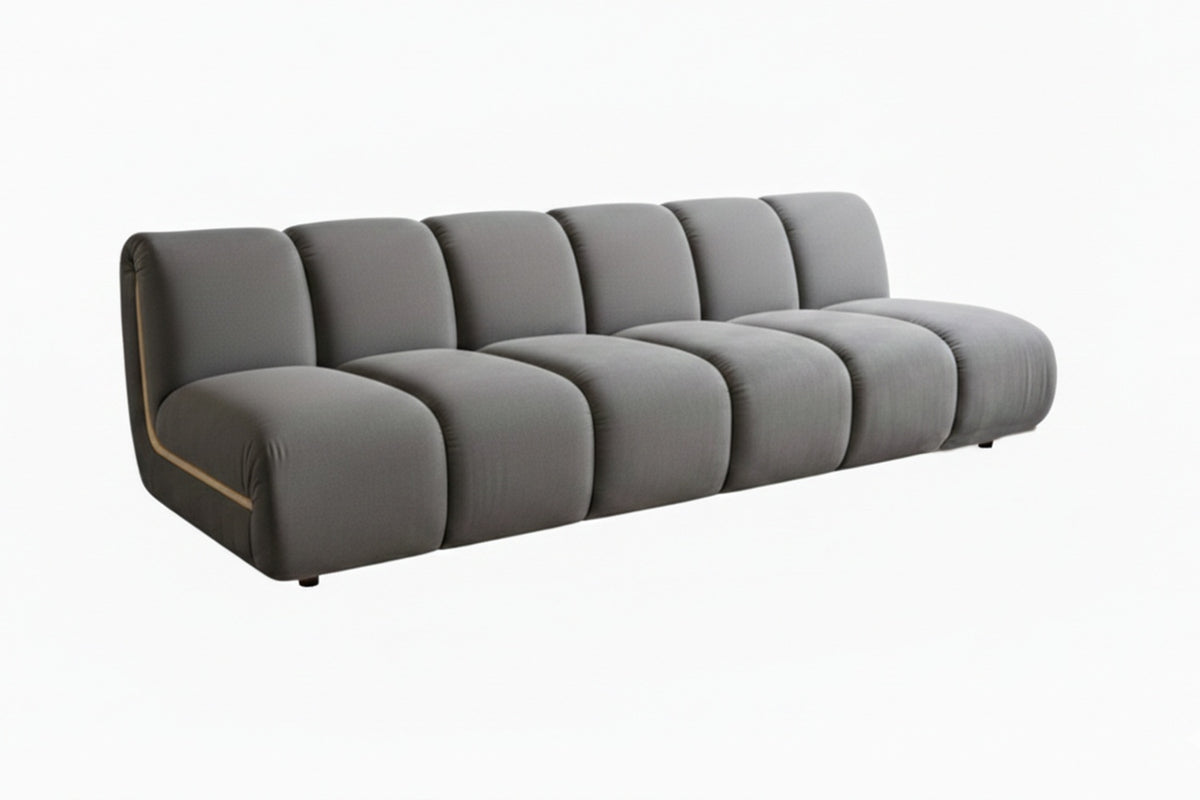 KAWOLA Modulsofa LAYLA 3-Sitzer 3 Module Velvet taupe