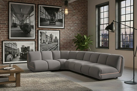 KAWOLA Modulsofa LAYLA Ecksofa 4 Module Velvet taupe