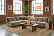 KAWOLA Modulsofa LAYLA Ecksofa 4 Module Velvet taupe, Ohne Zusatzausstattung