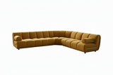KAWOLA Modulsofa LAYLA Ecksofa 5 Module Velvet gelb