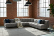 KAWOLA Modulsofa LAYLA Ecksofa 5 Module Velvet taupe, Ohne Zusatzausstattung