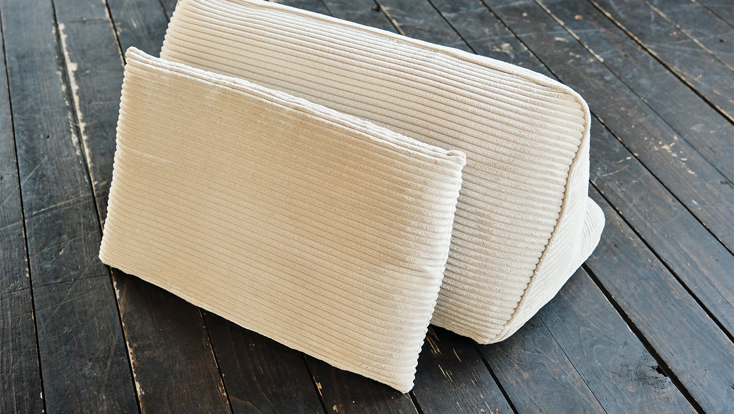 KAWOLA Modulsofa WIOLO SOFT 5 Module 5 Rückenkissen Cord cremeweiß