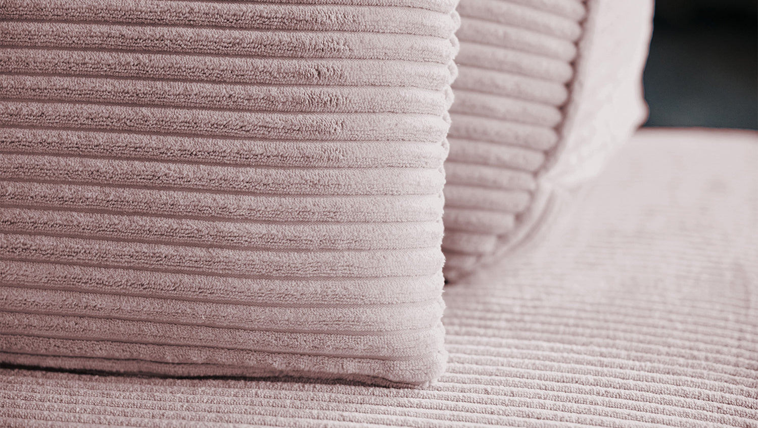 KAWOLA Modulsofa WIOLO SOFT 6 Module 6 Rückenkissen Cord rosa