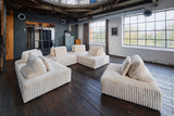 KAWOLA Modulsofa WIOLO SOFT 6 Module 6 Rückenkissen Weicher Breitcord cremeweiß