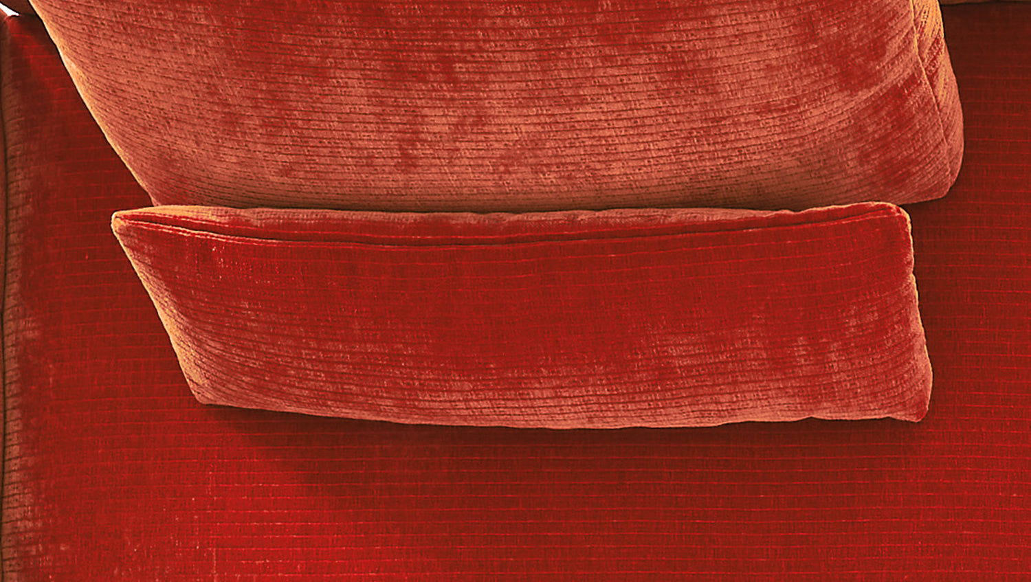 KAWOLA Nierenkissen SEPHI groß Cord Vintage rot