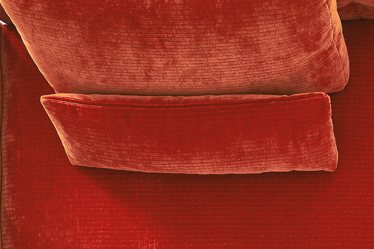 KAWOLA Nierenkissen SEPHI groß Cord Vintage rot