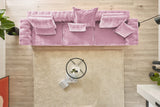 KAWOLA Nierenkissen SEPHI medium Cord Vintage rosa