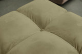 KAWOLA Polsterhocker VIVIEN Hockerbank Velvet oliv