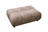KAWOLA Polsterhocker VIVIEN Hockerbank Velvet sand