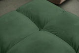 KAWOLA Polsterhocker VIVIEN Hockerbank Velvet smaragd