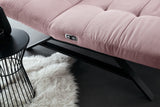 KAWOLA Relaxliege AMERIVA motorisch Maxi Feincord rosa