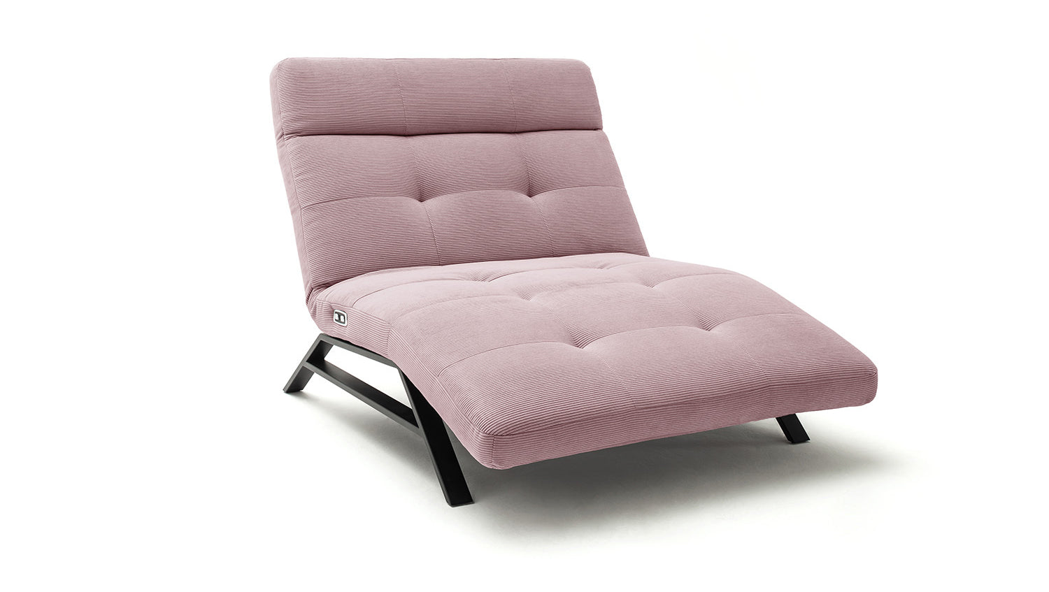 KAWOLA Relaxliege AMERIVA motorisch Maxi Feincord rosa