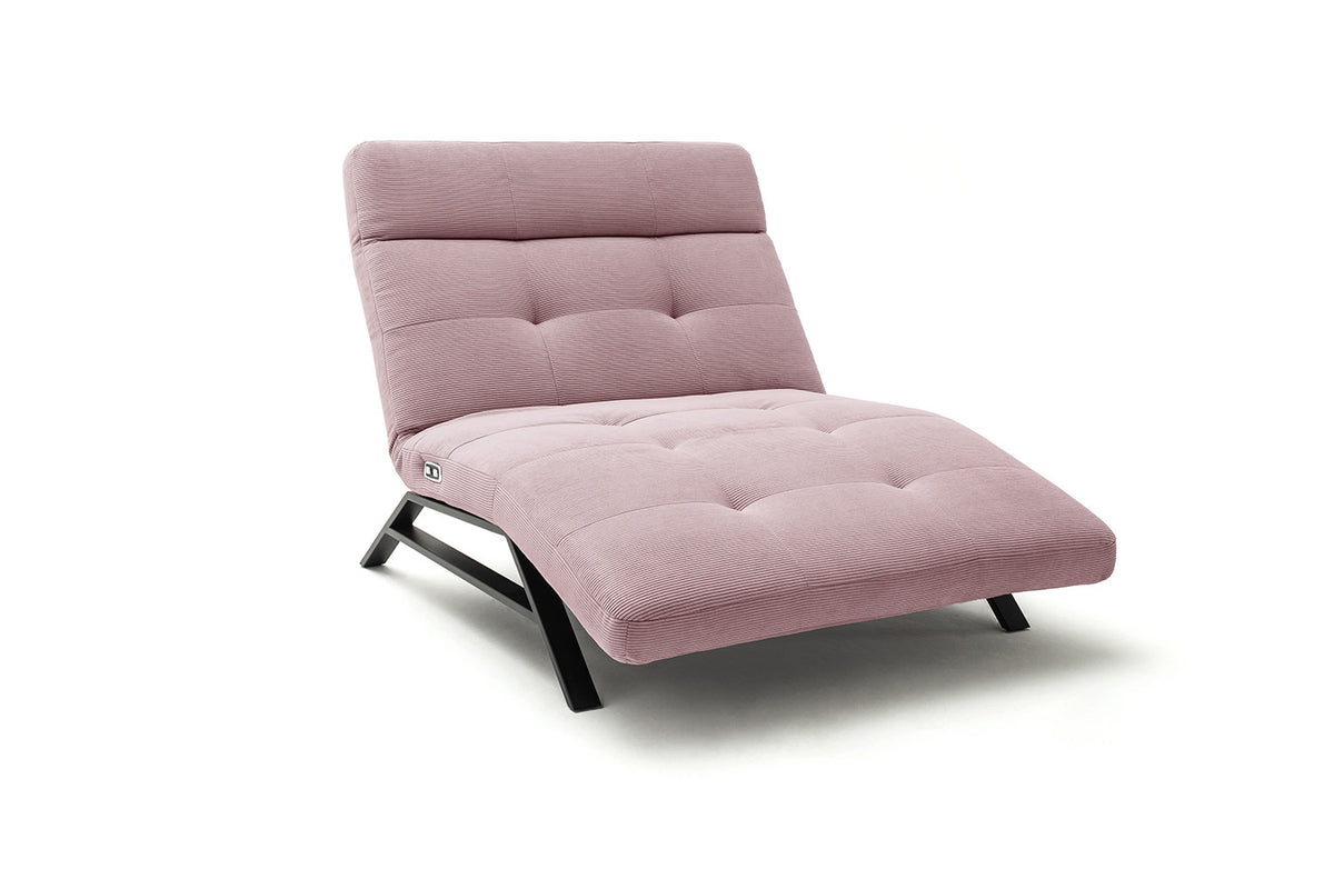 KAWOLA Relaxliege AMERIVA motorisch Maxi Feincord rosa