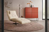 KAWOLA Relaxliege LETICIA motorisch Stoff beige