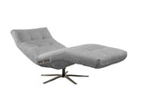 KAWOLA Relaxliege LETICIA motorisch Stoff grau