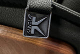 KAWOLA Relaxsessel FERREIRA Drehsessel Leder schwarz mit Hocker
