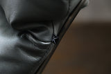 KAWOLA Relaxsessel ROWA Sessel Leder grau inklusive Hocker
