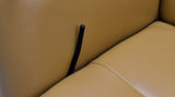 KAWOLA Relaxsessel VANITAS Drehsessel Leder cognac mit Hocker