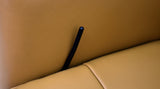 KAWOLA Relaxsessel VANITAS Drehsessel Leder cognac mit Hocker