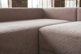 KAWOLA Schlafsofa SADIRA Ecksofa Cord taupe