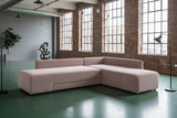 KAWOLA Schlafsofa SADIRA Ecksofa Cord taupe