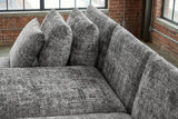 KAWOLA Schlafsofa SADIRA Ecksofa Stoff grau