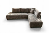 KAWOLA Schlafsofa SADIRA Ecksofa Stoff grau
