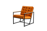 KAWOLA Sessel ARLY Polstersessel Bezug Velvet cognac