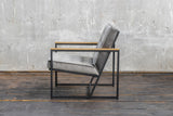 KAWOLA Sessel ARLY Polstersessel Bezug Velvet grau