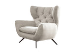KAWOLA Sessel CHARME Hochlehnsessel Cord cremeweiß