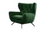 KAWOLA Sessel CHARME Hochlehnsessel Cord smaragd