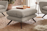 KAWOLA Sessel CHARME Hochlehnsessel Cord steingrau