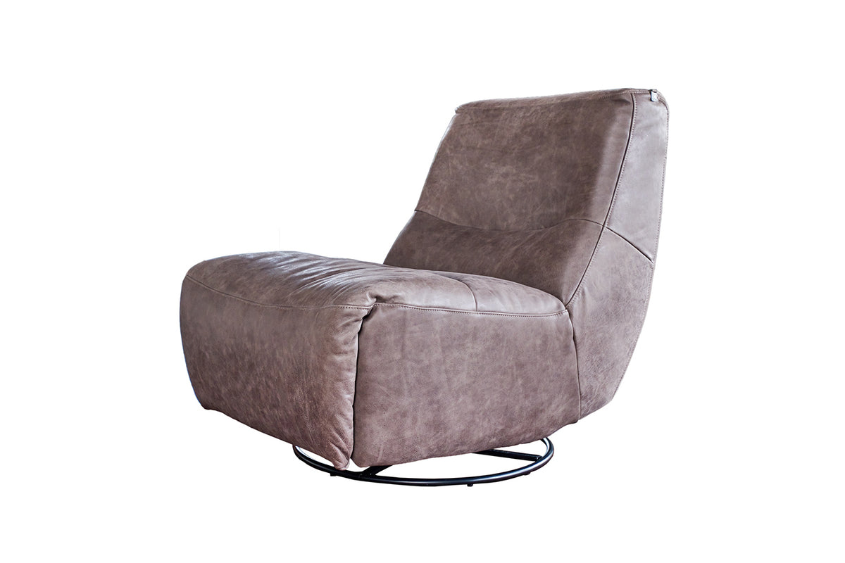 KAWOLA Sessel CINE Relaxsessel elektrisch verstellbar Leder taupe