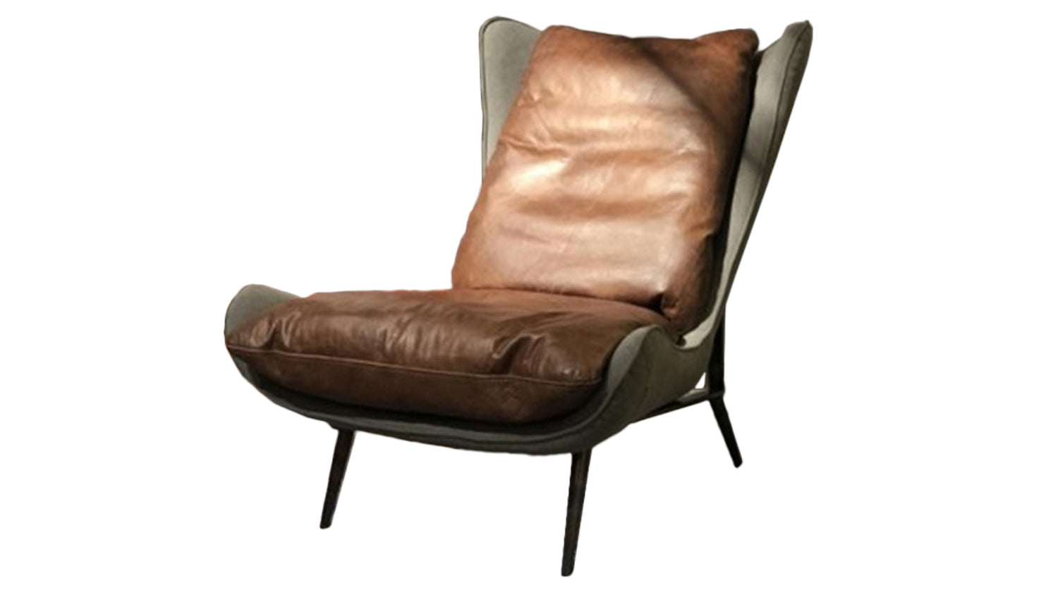 KAWOLA Sessel ERIO Cocktailsessel Vintage-Leder braun