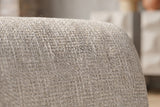 KAWOLA Sessel HAZEL Loungesessel Stoff / Kunstleder grau