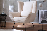 KAWOLA Sessel IVA Relaxsessel Cord cremeweiß