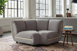KAWOLA Sessel LAYLA Eckelement Velvet taupe