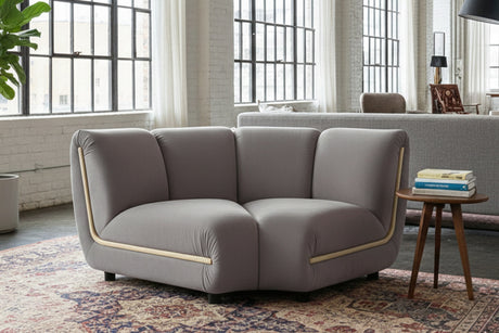 KAWOLA Sessel LAYLA Eckelement Velvet taupe