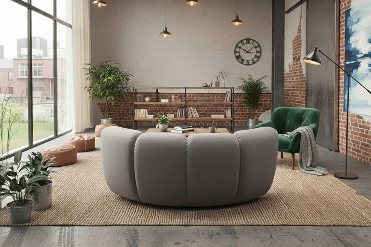 KAWOLA Sessel LAYLA Eckelement Velvet taupe