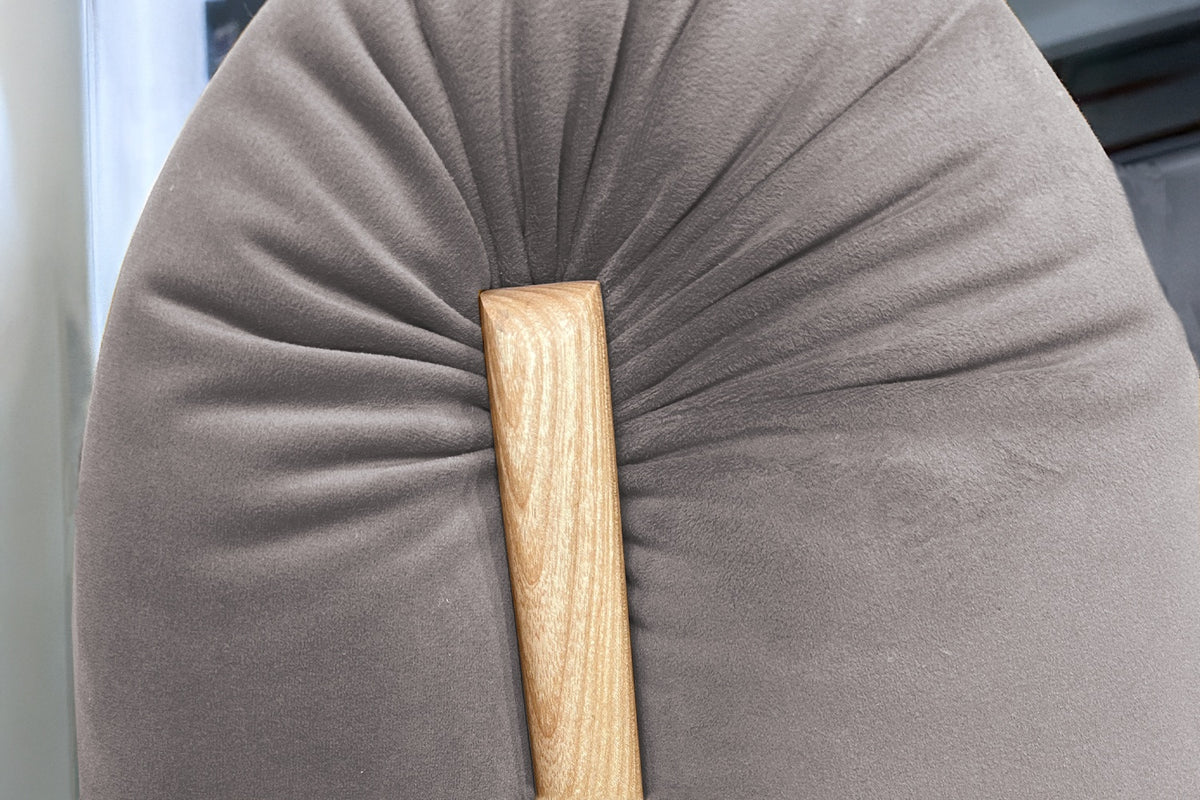 KAWOLA Sessel LAYLA Eckelement Velvet taupe