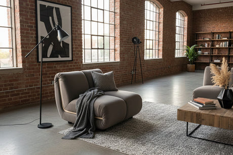 KAWOLA Sessel LAYLA Sitzelement Velvet taupe