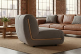 KAWOLA Sessel LAYLA Sitzelement Velvet taupe