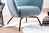 KAWOLA Sessel LOTTE Ohrensessel Cord hellblau