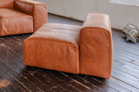 KAWOLA Sessel MIA Lederfaserstoff cognac