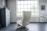 KAWOLA Sessel MIKO Relaxsessel drehbar Leder grau