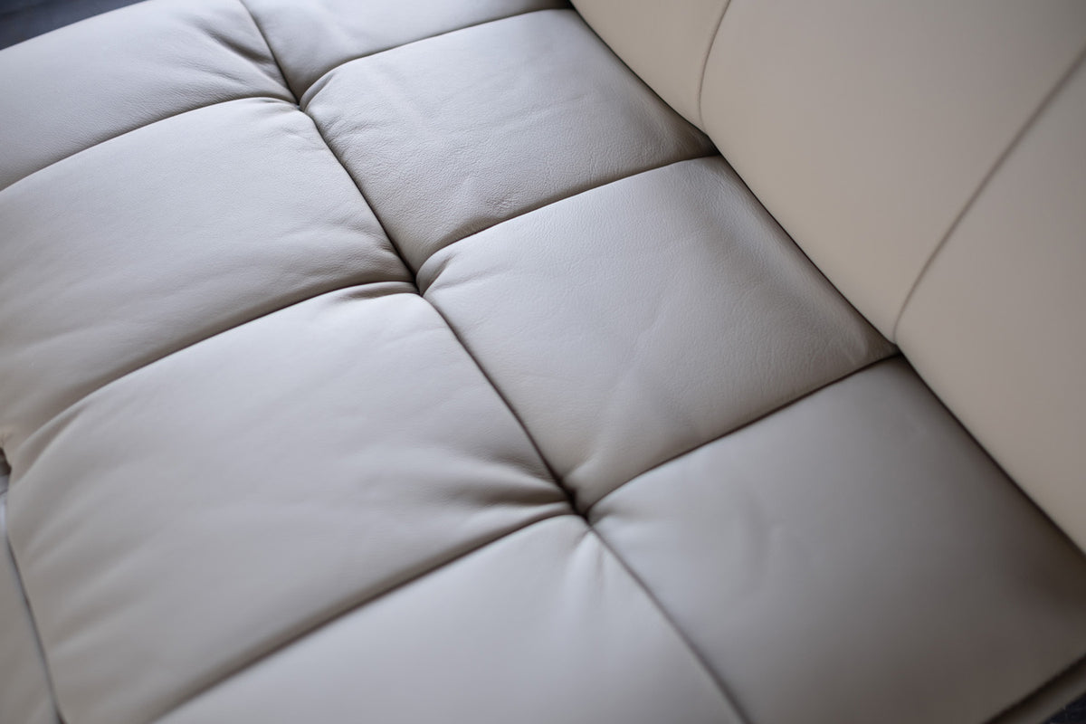 KAWOLA Sessel MIKO Relaxsessel drehbar Leder grau