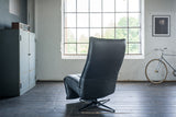 KAWOLA Sessel MIKO Relaxsessel drehbar Leder schwarz
